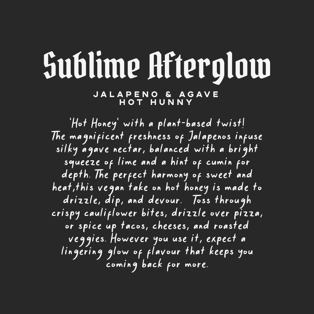 Sublime Afterglow - Jalapeno & Agave Hot Hunny