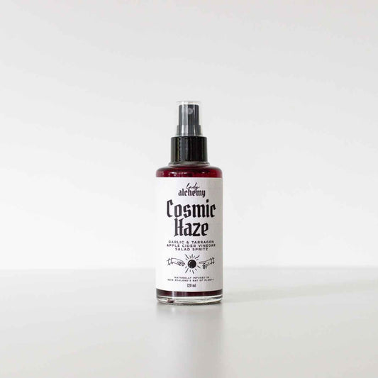 Bottle of Cosmic Haze Garlic & Tarragon Apple Cider Vinegar Salad Spritz