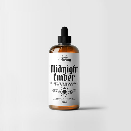 Midnight Ember - Smokey Pepper & Garlic Sunflower Oil