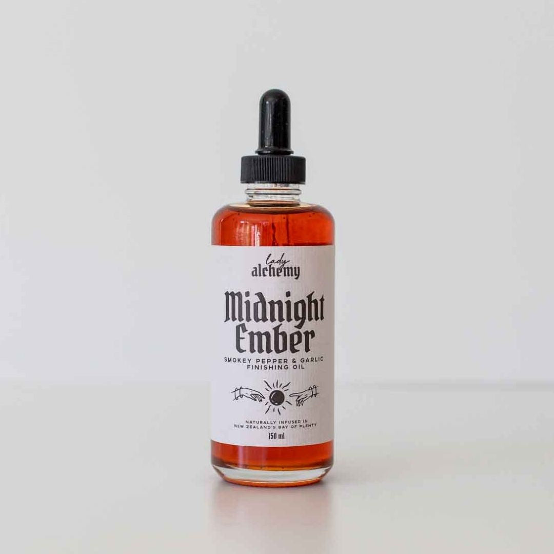 Midnight Ember - Smokey Pepper & Garlic Finishing Oil